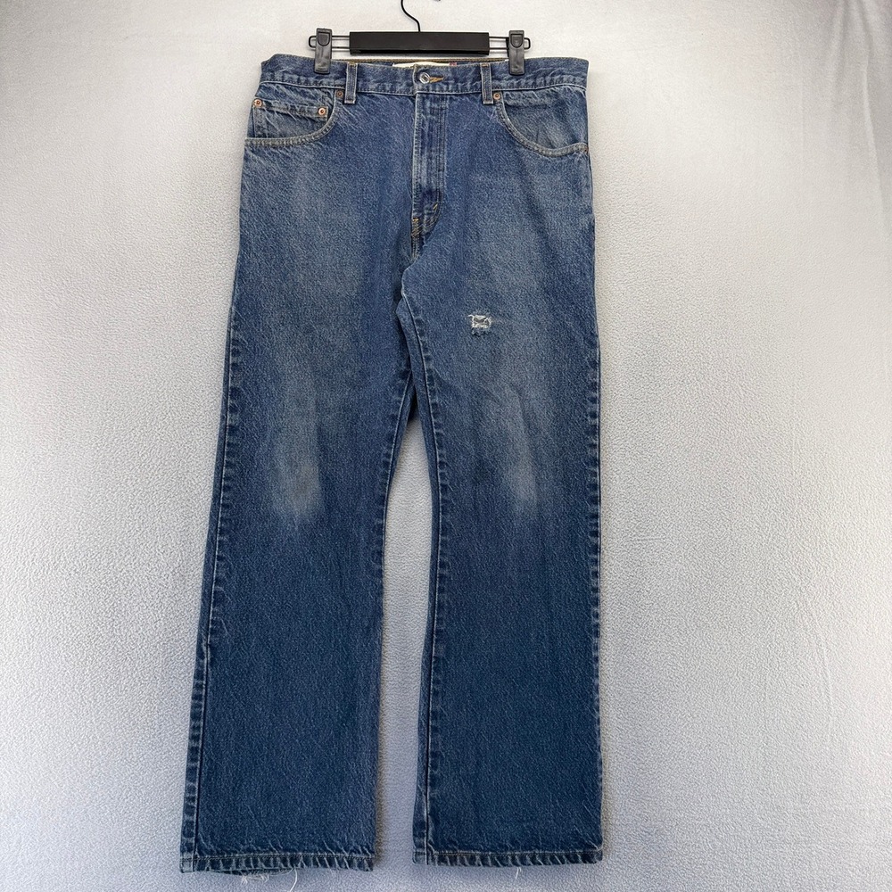 Vintage Levi's Jeans Mens 34x30 Blue 527 Bootcut Boot Western Cowboy Y2k 2000s